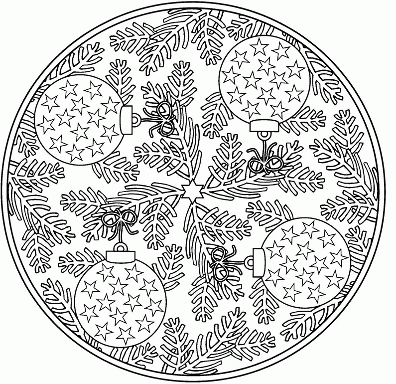 Adult Coloring Pages Christmas