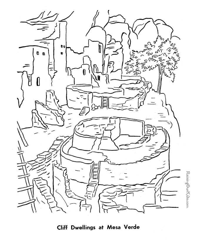 Mesa Verde coloring page - 023