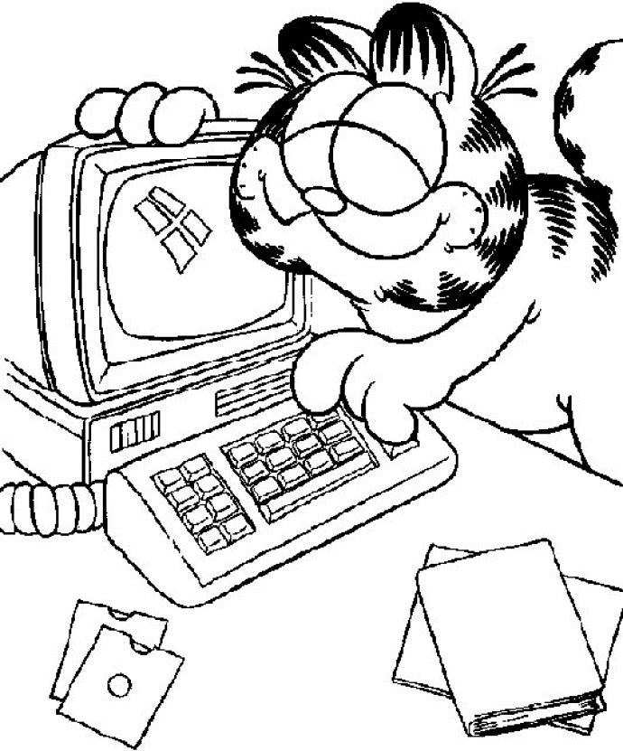 Coloring Page - Garfield coloring pages 15