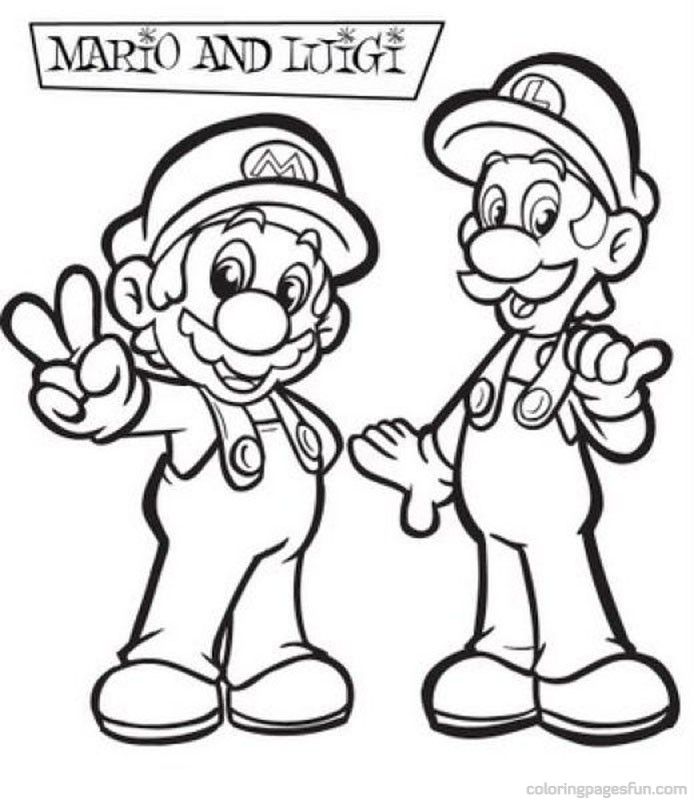 Super Mario Bros Coloring Pages 1 | Free Printable Coloring Pages