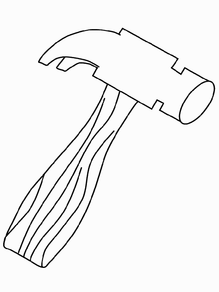 Simple construction tools coloring pages | coloring pages