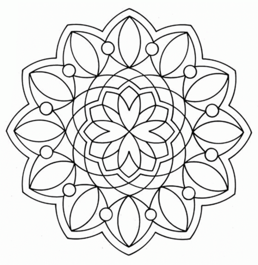 Free Geometric Coloring Pages | Coloring Pages