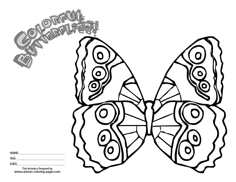 Animal Coloring Free Printable Butterfly Coloring Pages For Kids