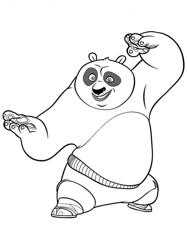 Download Coloring Pages For Kids Kung Fu Panda Po Or Print