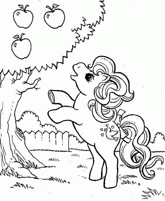 Coloring Pages Cartoon My Little Pony Free Printable For