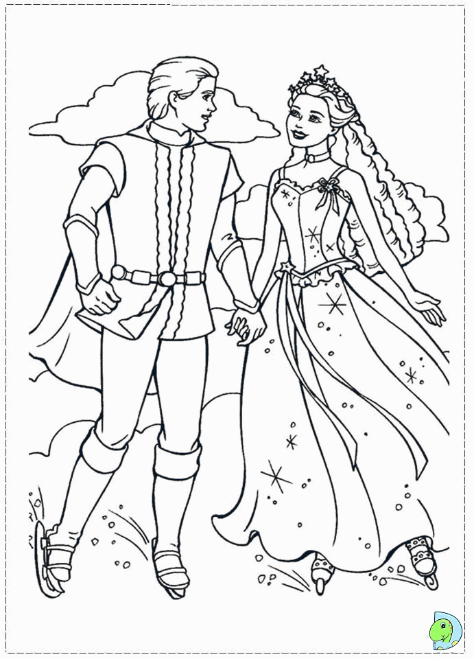 Barbie and the magic of Pegasus Coloring page