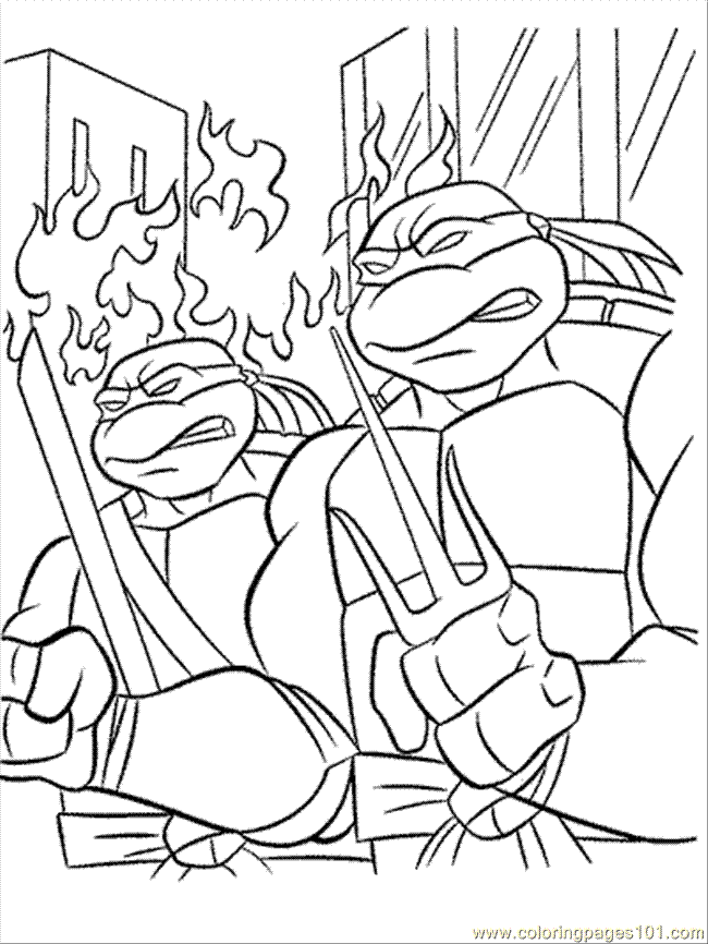 Coloring Pages Ninja Turtles 4 (Cartoons > Ninja Turtles) - free
