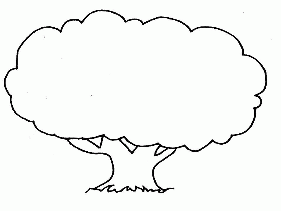 Coloring Pages Of Trees | kids drawing coloring page