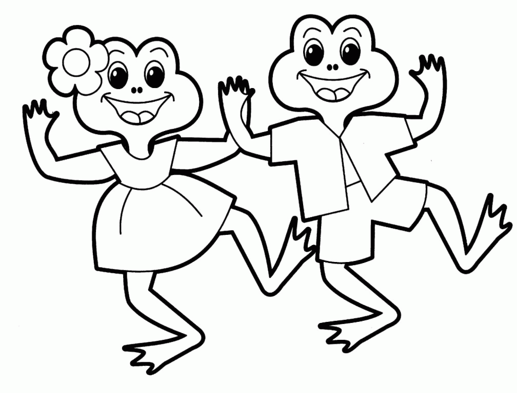 Frog Animals coloring pages for babies | HelloColoring.com