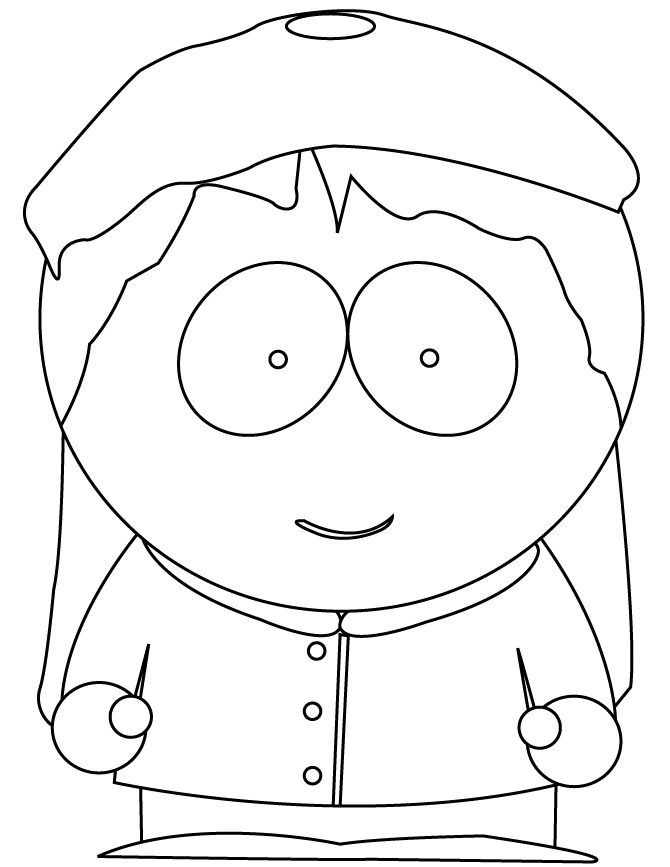 South Park Girl Wendy Testaburger Coloring Page | Free Printable
