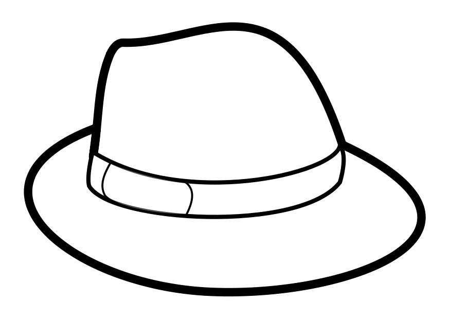 Sombrero Hat Coloring Page Images & Pictures - Becuo