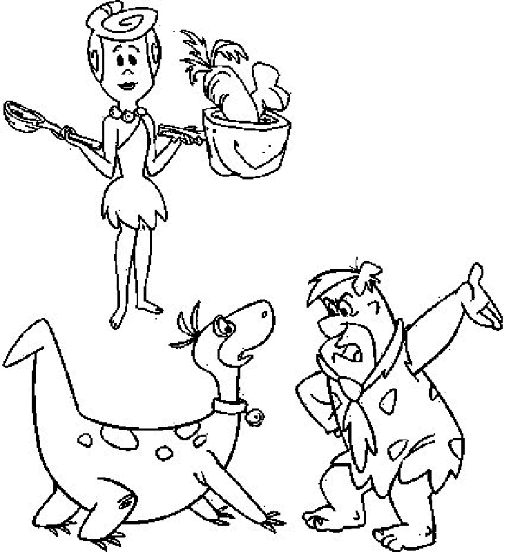 Flintstones Coloring Pages 6 | Free Printable Coloring Pages
