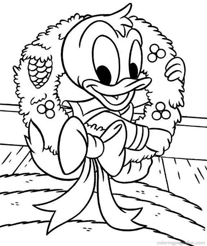 Christmas Disney | Free Printable Coloring Pages – Coloringpagesfun.