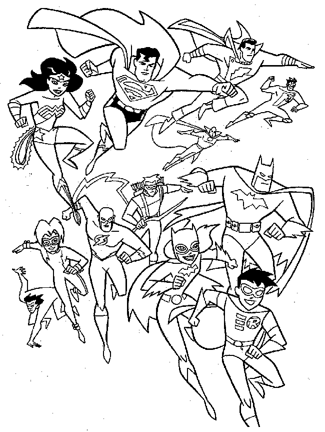 justice leage hawk girl Colouring Pages