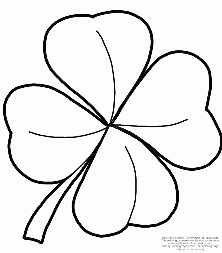 shamrock coloring pages indoprincess info