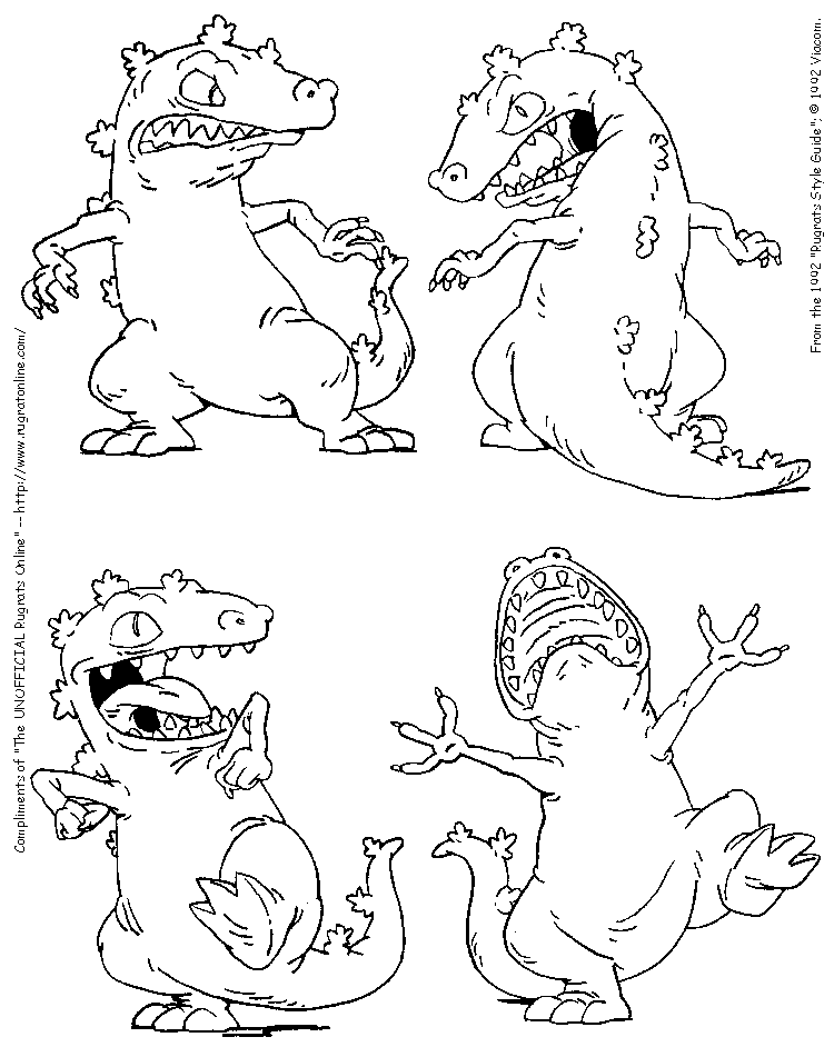 Gallery For > Rugrats Reptar Coloring Pages