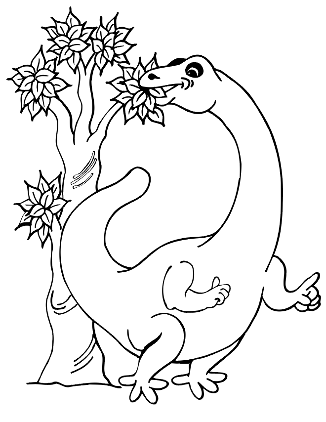 le dinosaur Colouring Pages