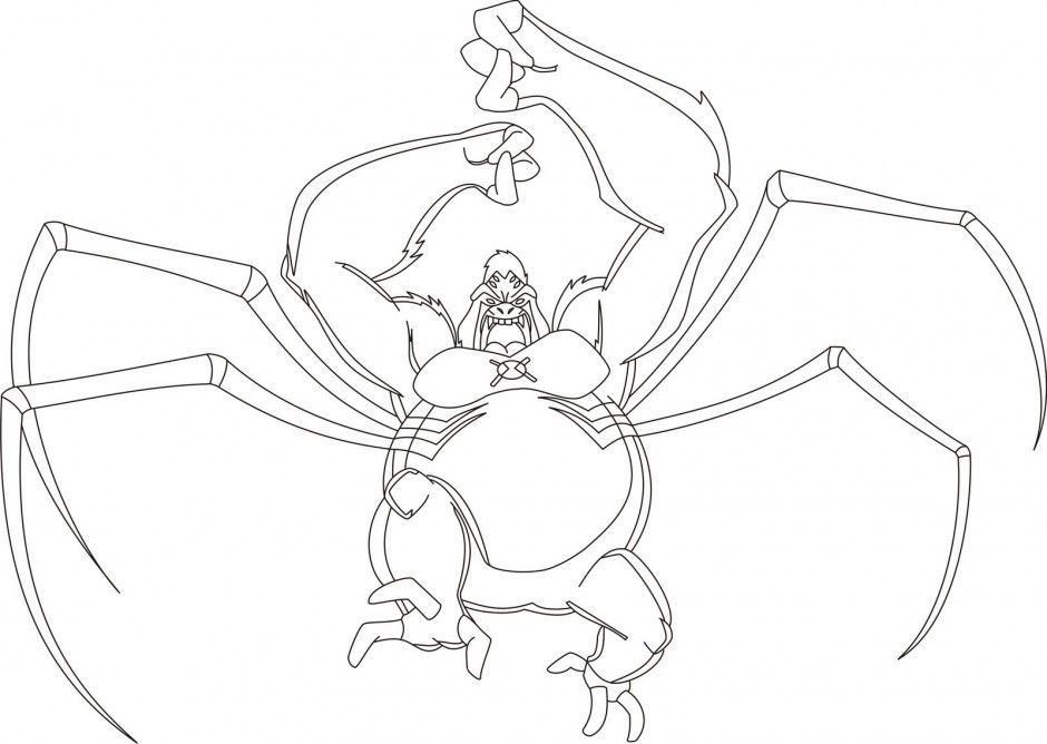 Ben 10 Coloring Pages Spider Monkey Coloring Pages For Kids 34868