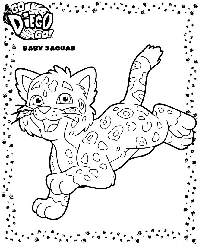 Jaguar Coloring Pages For Kids - Free Printable Coloring Pages
