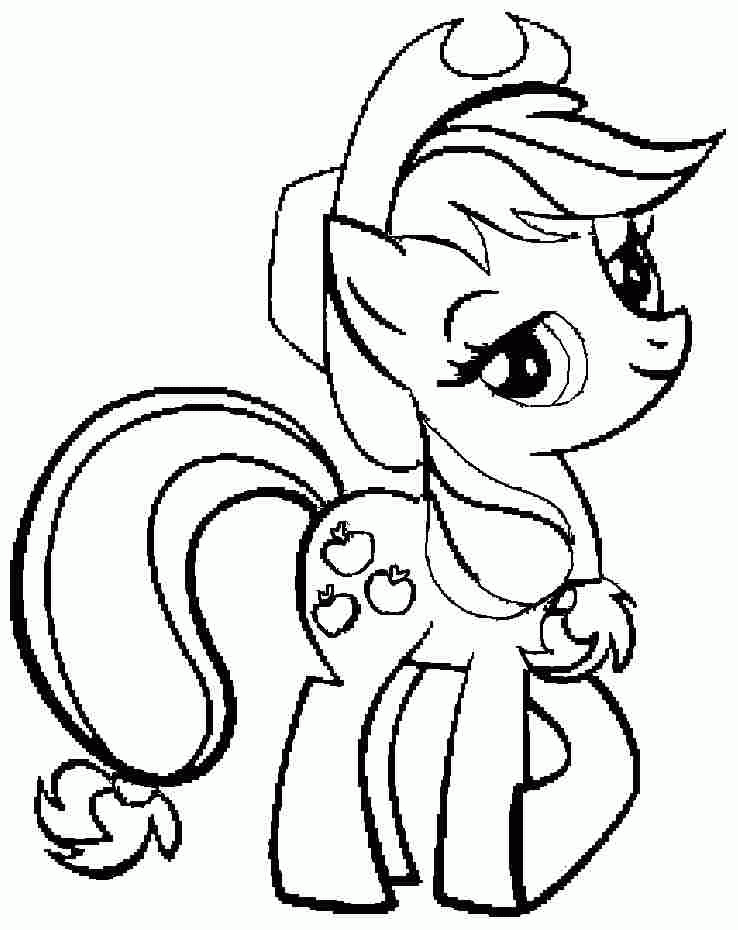 Cartoon My Little Pony Colouring Sheets Free For Preschool #