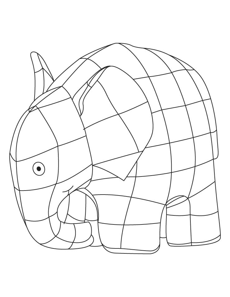 Elmer elephant coloring sheet | Download Free Elmer elephant