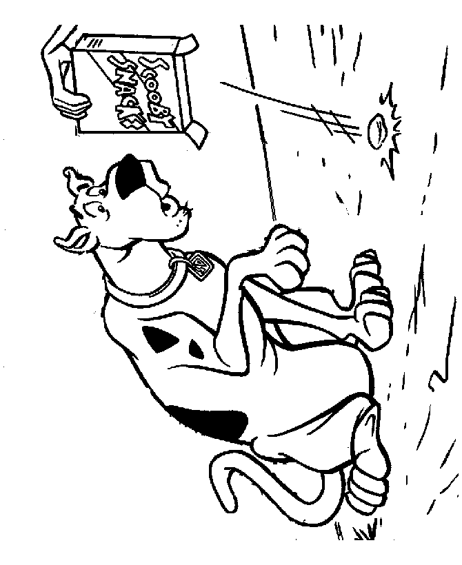 scooby doo coloring pages snack