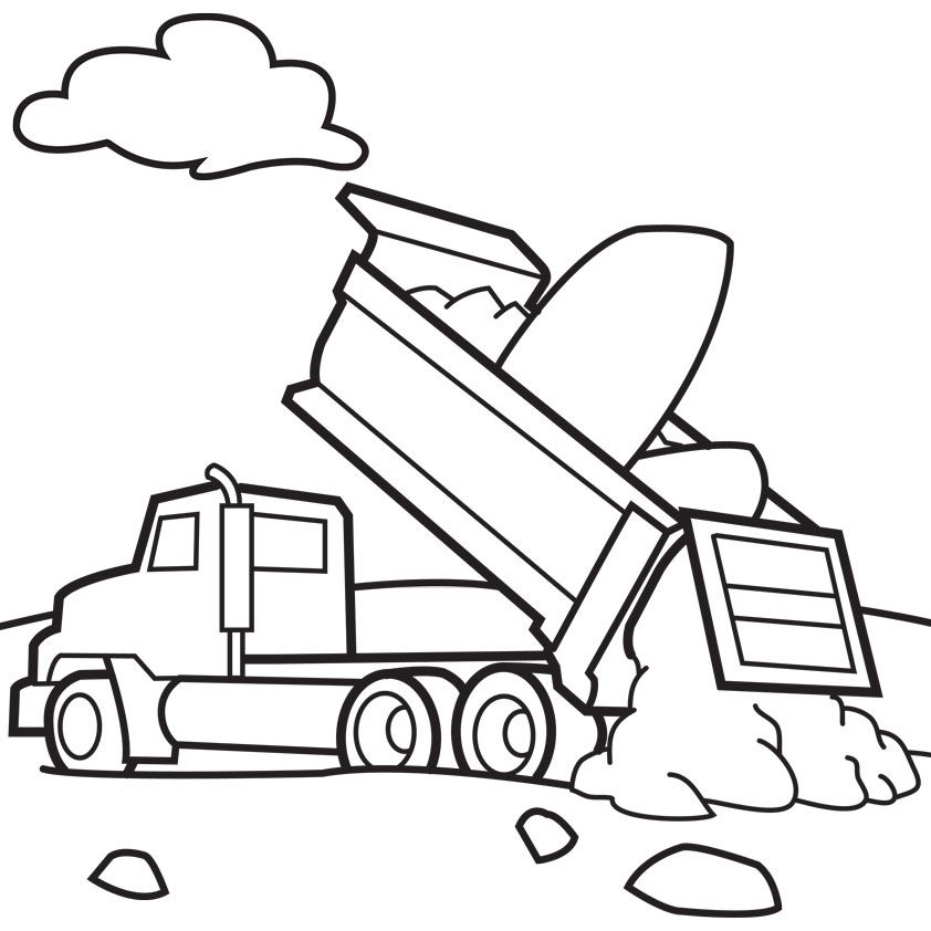 Simple Dump Truck Coloring Pages Lowrider Car Pictures