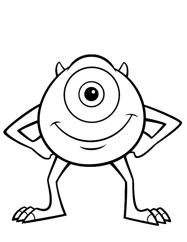 one eye monster coloring pages | Coloring Pages