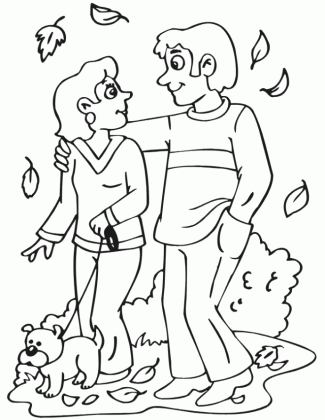 Free Fall Printable Coloring Pages Kids
