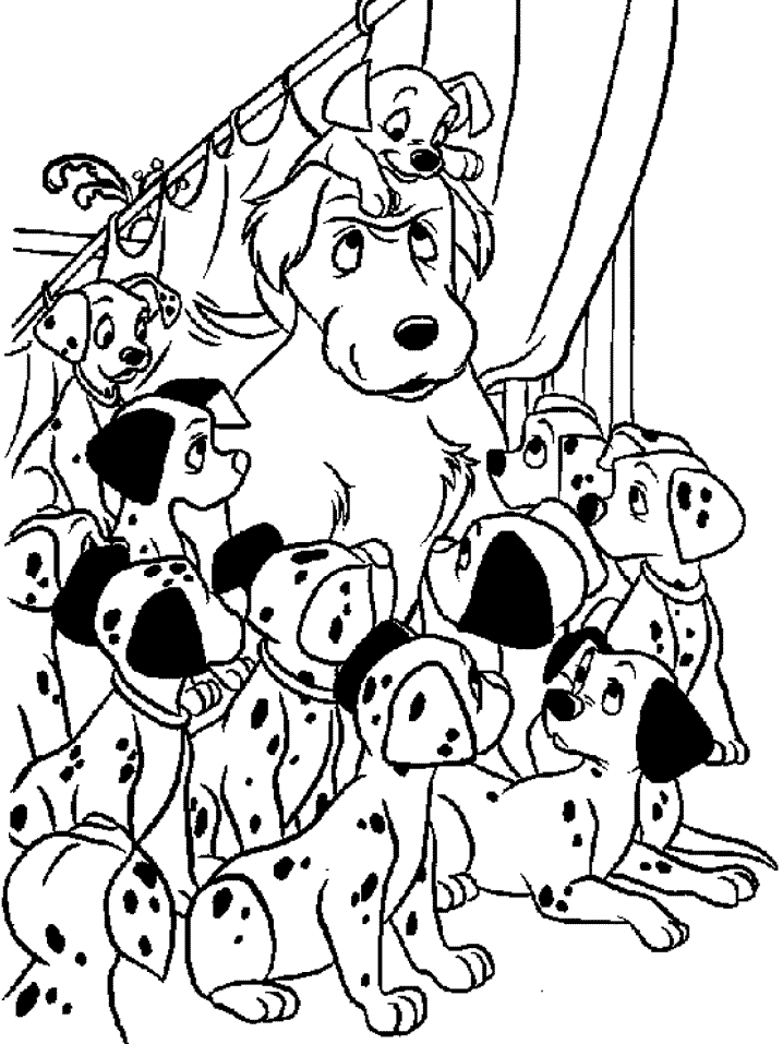 Free Coloring The Dalmation on Pages : New Coloring Pages