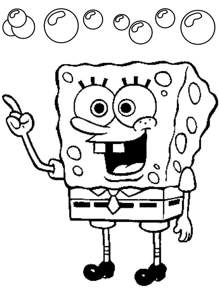Sponge Coloring Sheet | SpongeBob Coloring Pages