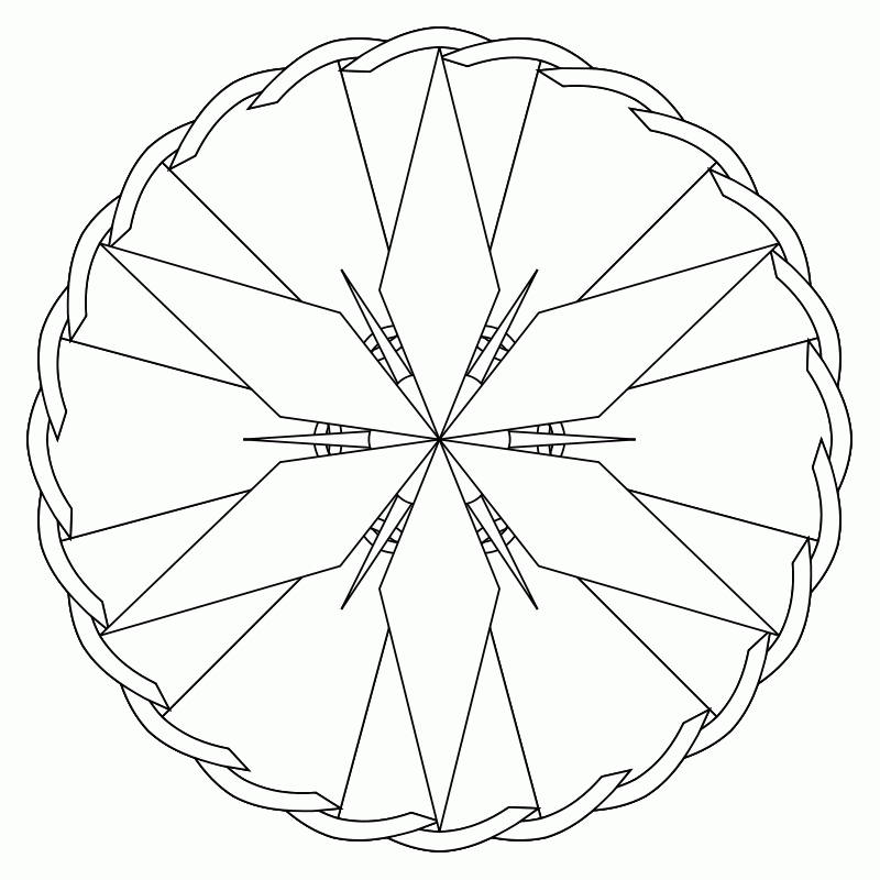 Mandala Wheel | Printable Coloring Pages