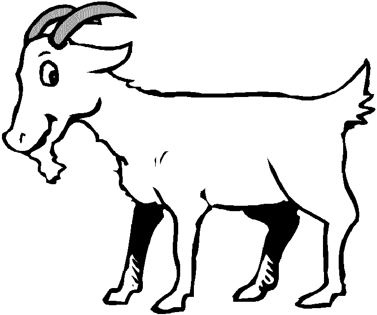 printable Goat Coloring Pages for kids | Best Coloring Pages