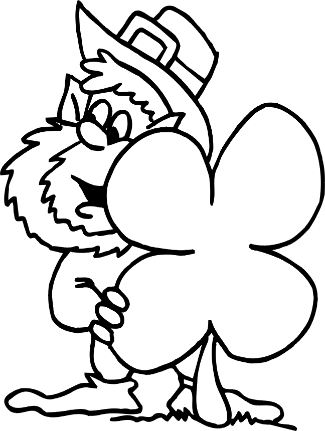 3-Leaf Clover Colouring Pages