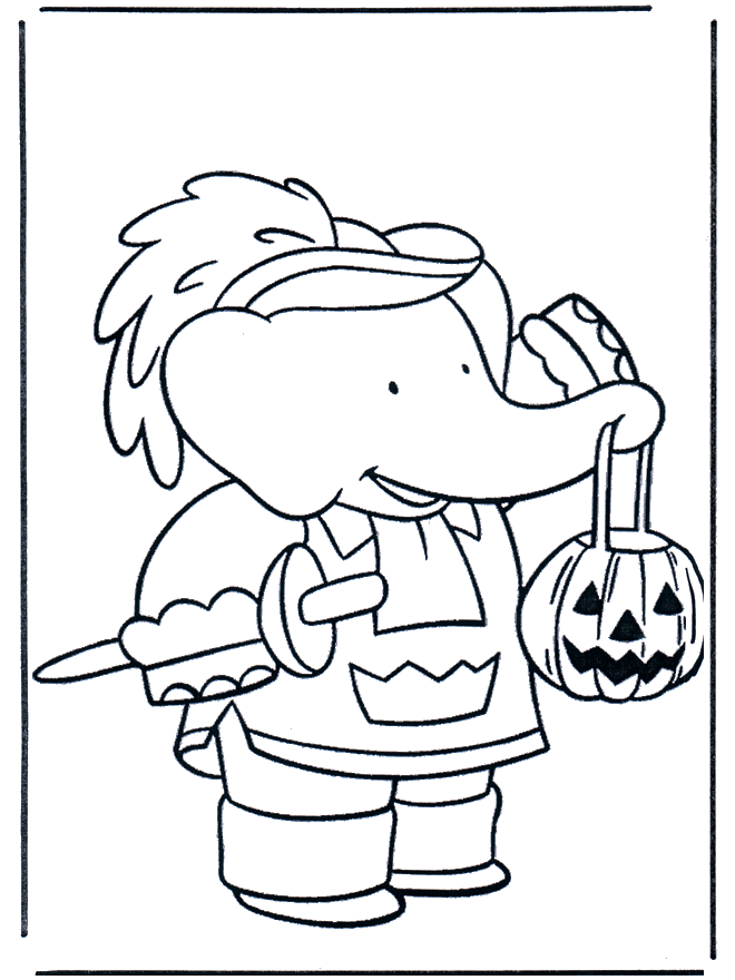 Free coloring pages Halloween - Halloween coloring pages
