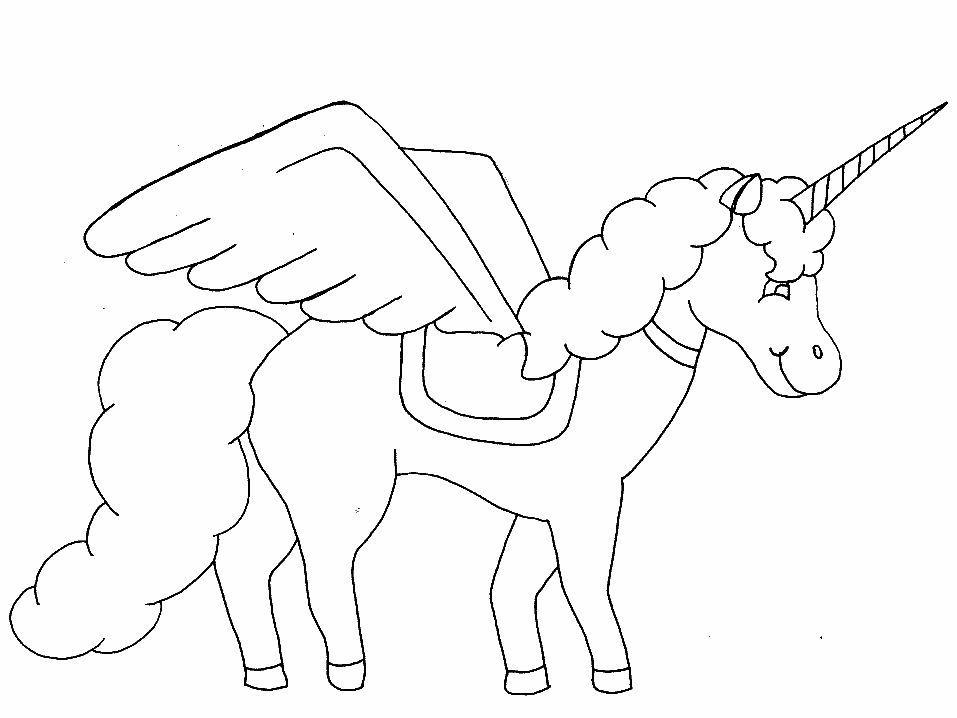 Unicorn Color Pages - Free Coloring Pages For KidsFree Coloring