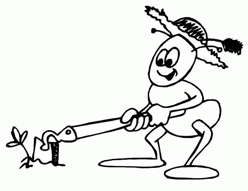 coloring page ant : Printable Coloring Sheet ~ Anbu Coloring Page