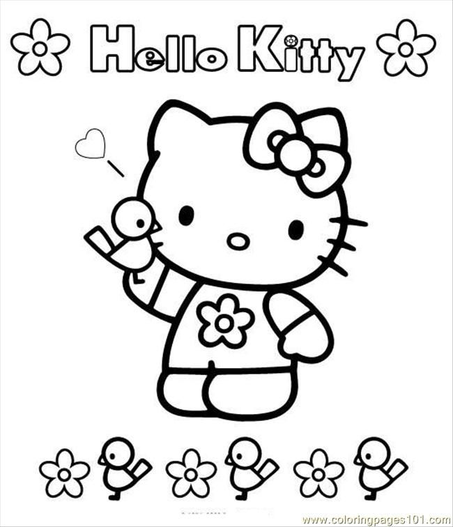 Coloring Pages Kitty7 (Cartoons > Hello Kitty) - free printable