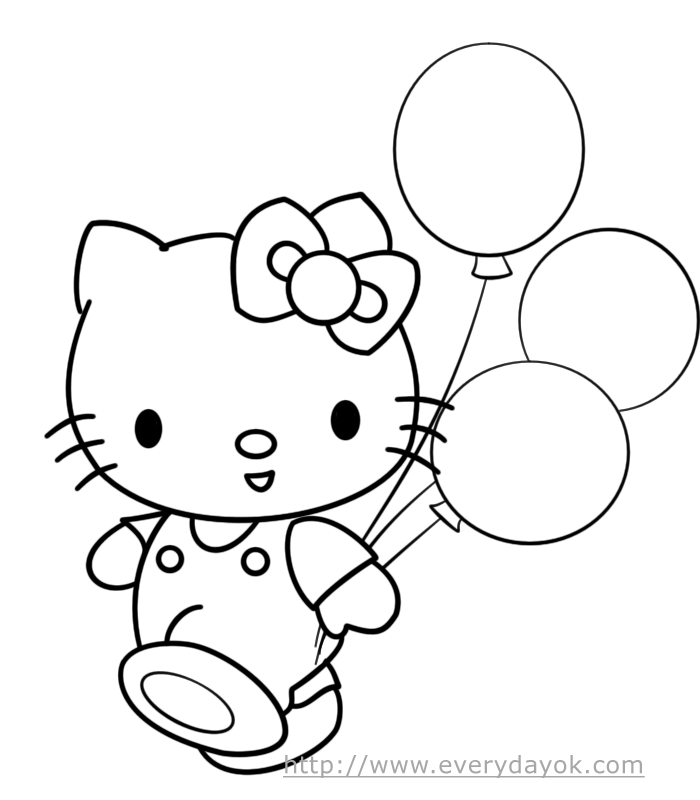 Hello Kitty Coloring Pages | Printable Coloring - Part 9