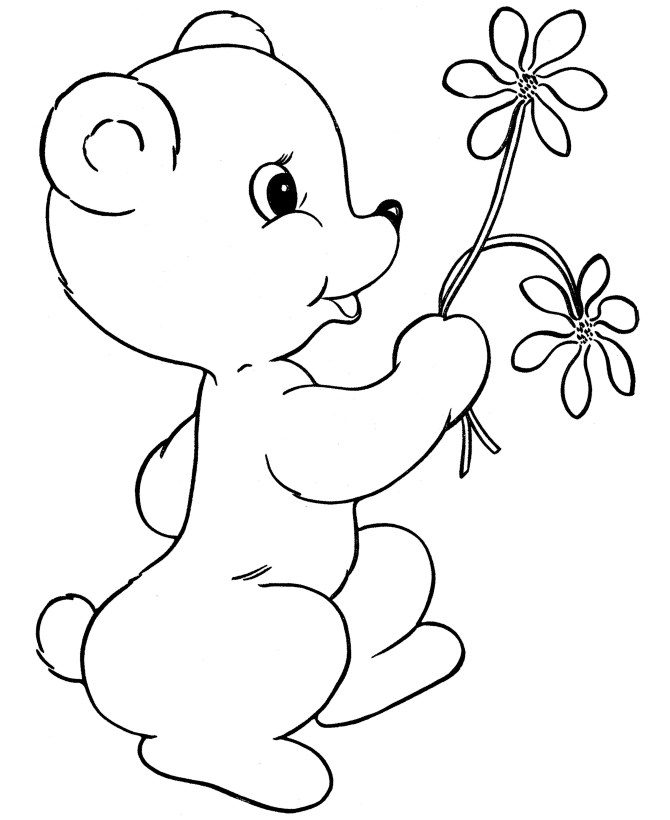 angry teddy bear Colouring Pages