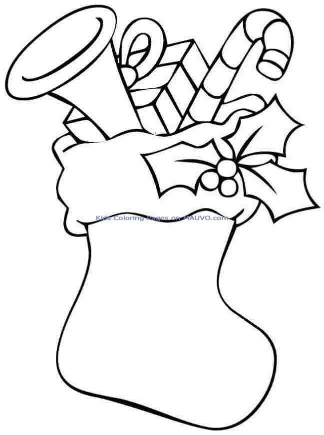Printable Free Coloring Pages Christmas Stocking For Kids