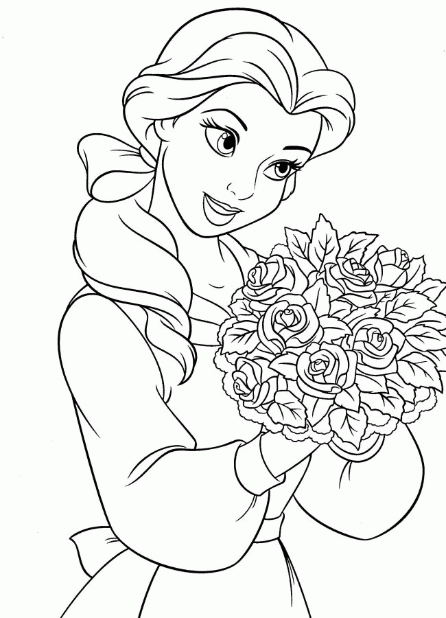 Beauty And The Beast Rose Coloring Pages Wallpaper | Movie News
