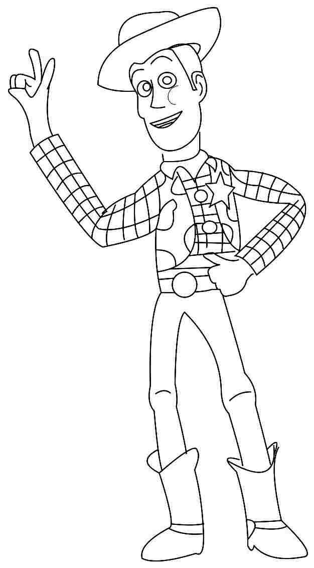 Anime Movie Toy Story Woody Colouring Pages Printable Free For