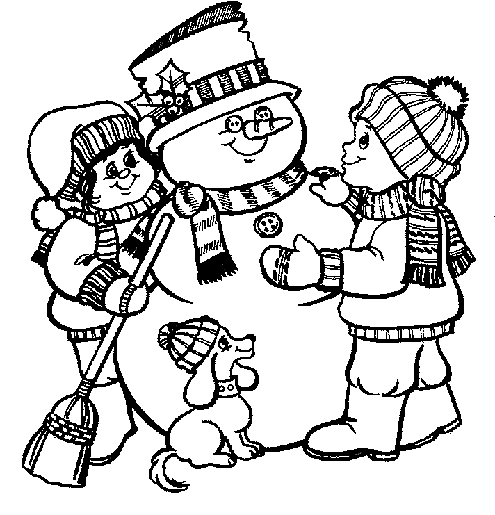 amazing Christmas snowman Coloring Pages for kids | Best Coloring