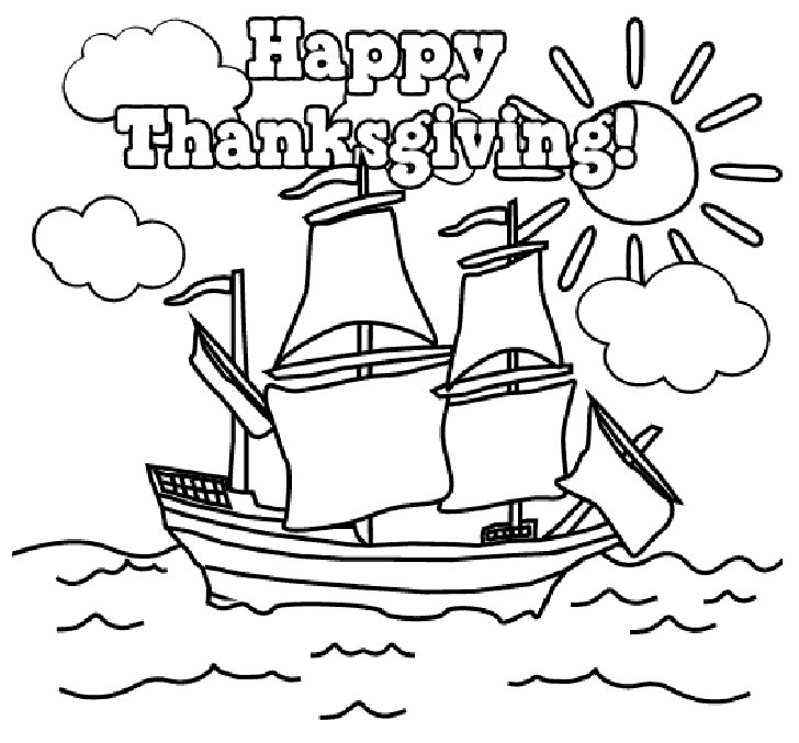 Happy Thanksgiving Coloring Pages Printables - Picture 7 – Happy