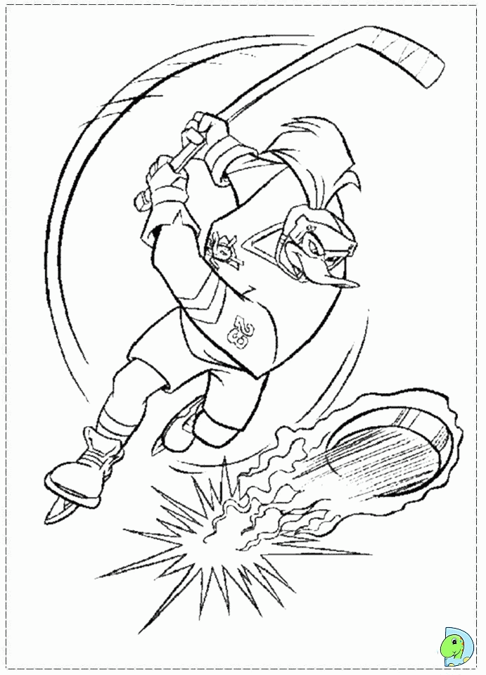 Mighty Ducks Coloring page- DinoKids.