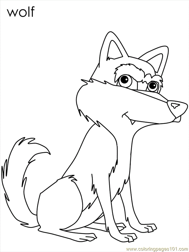 wolf 8 Colouring Pages