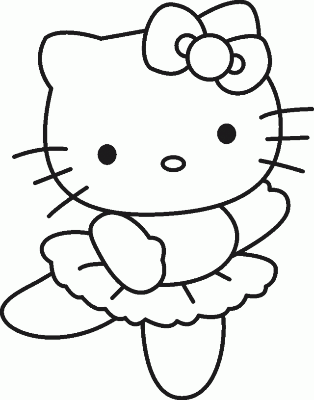 Coloring Pictures Of Hello Kitty Coloring Pages For Kids 190040