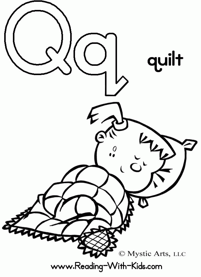 Letter Q Worksheets and Coloring Pages