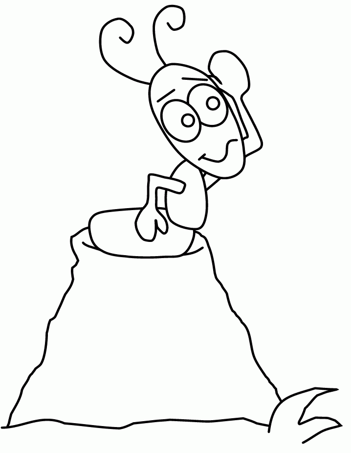 Ant Insect Coloring For Kids - Ant Coloring Pages : Girls Coloring